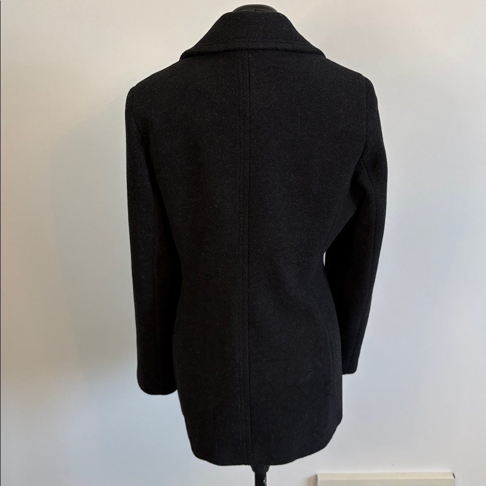 CALVIN KLEIN Charcoal Wool Blend Coat - Picture 4 of 8